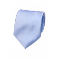 Cravata de matase slim bleu uni